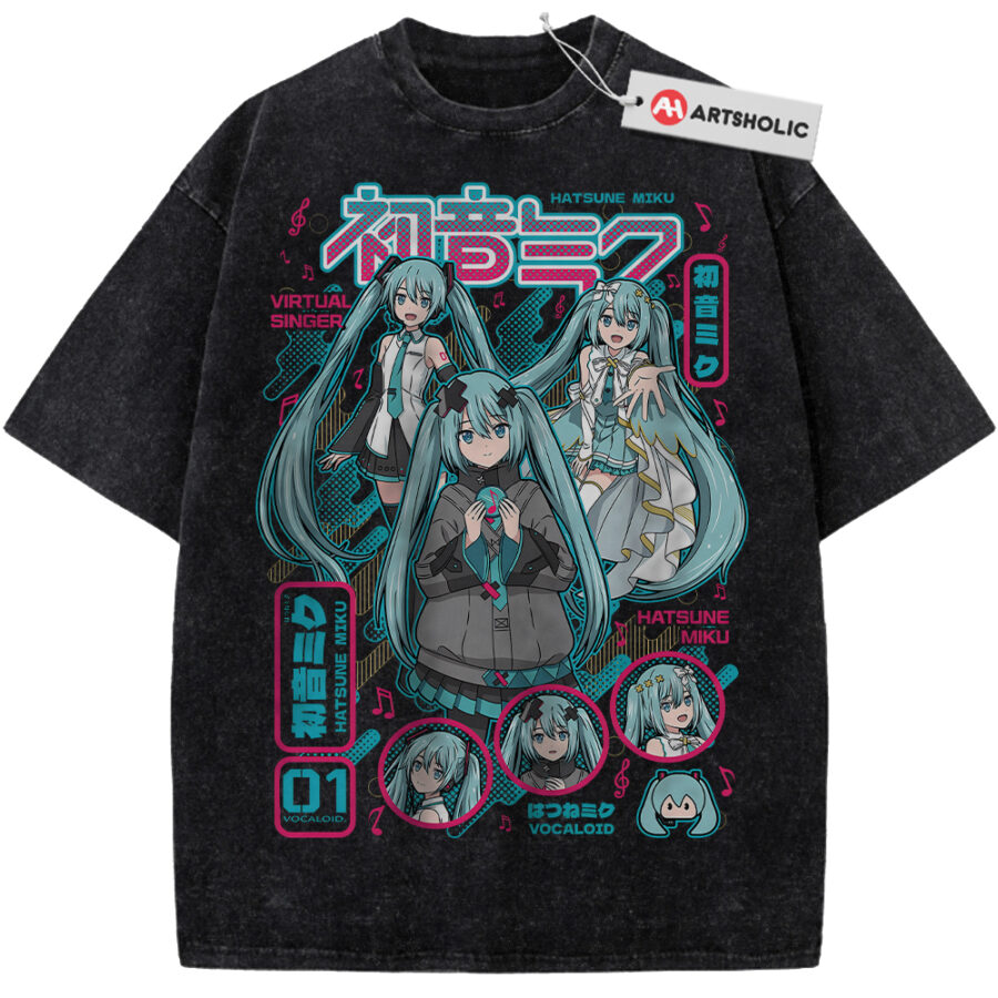 Alternative view of Hatsune Miku Shirt, Anime Shirt, Vintage Tee