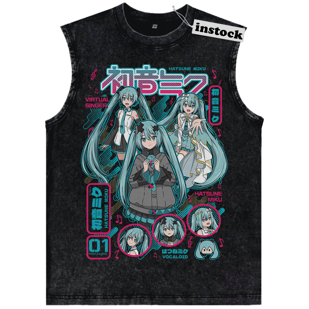 Hatsune Miku Tank Top, Anime Tank Top, Vintage Tank Top