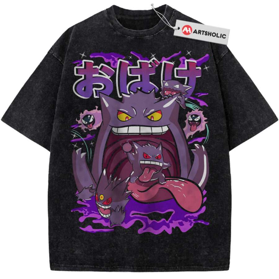 Alternative view of Haunter Shirt, Gengar Shirt, Gatsly Shirt, Pokemon shirt, Anime Shirt, Vintage Tee