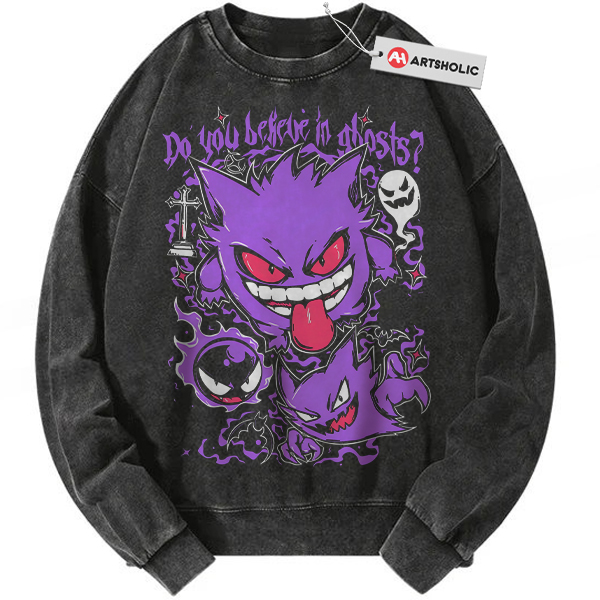Haunter Sweatshirt, Gengar Sweatshirt, Gatsly Sweatshirt, Pokemon Sweatshirt, Anime Sweatshirt, Vintage Sweatshirt