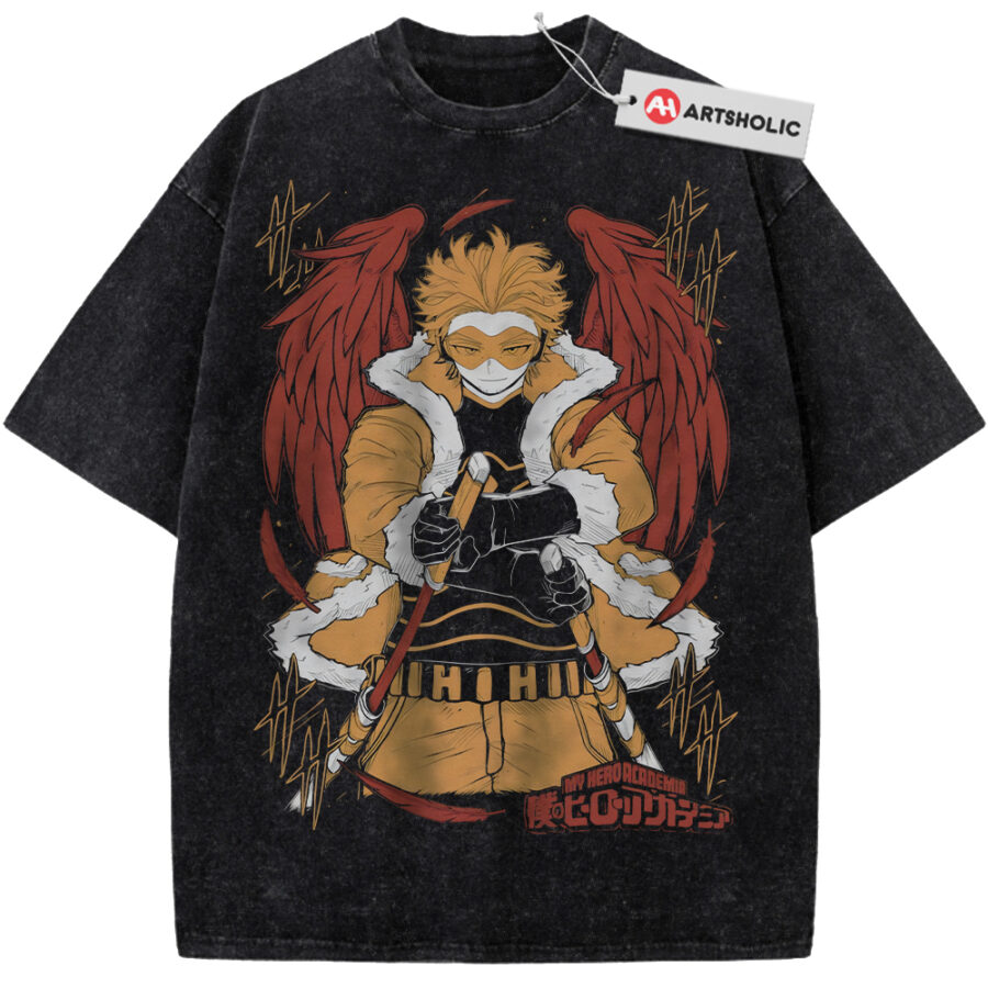 Alternative view of Hawks Shirt, Keigo Takami Shirt, MHA Shirt, Anime Shirt, Vintage T-Shirt