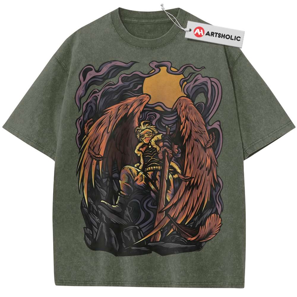 Alternative view of Hawks Shirt, Keigo Takami Shirt, MHA Shirt, Anime Shirt, Vintage T-Shirt