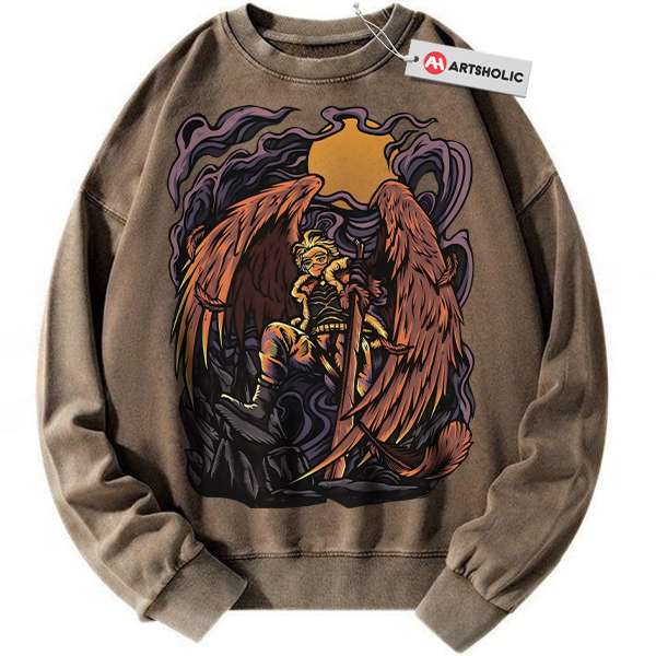 Alternative view of Hawks Sweatshirt, Keigo Takami Sweatshirt, MHA Sweatshirt, Anime Sweatshirt, Vintage Sweatshirt