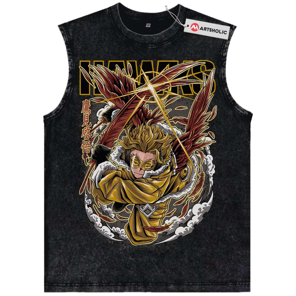 Hawks Tank Top, Keigo Takami Tank Top, MHA Tank Top, Anime Tank Top, Vintage Tank Top