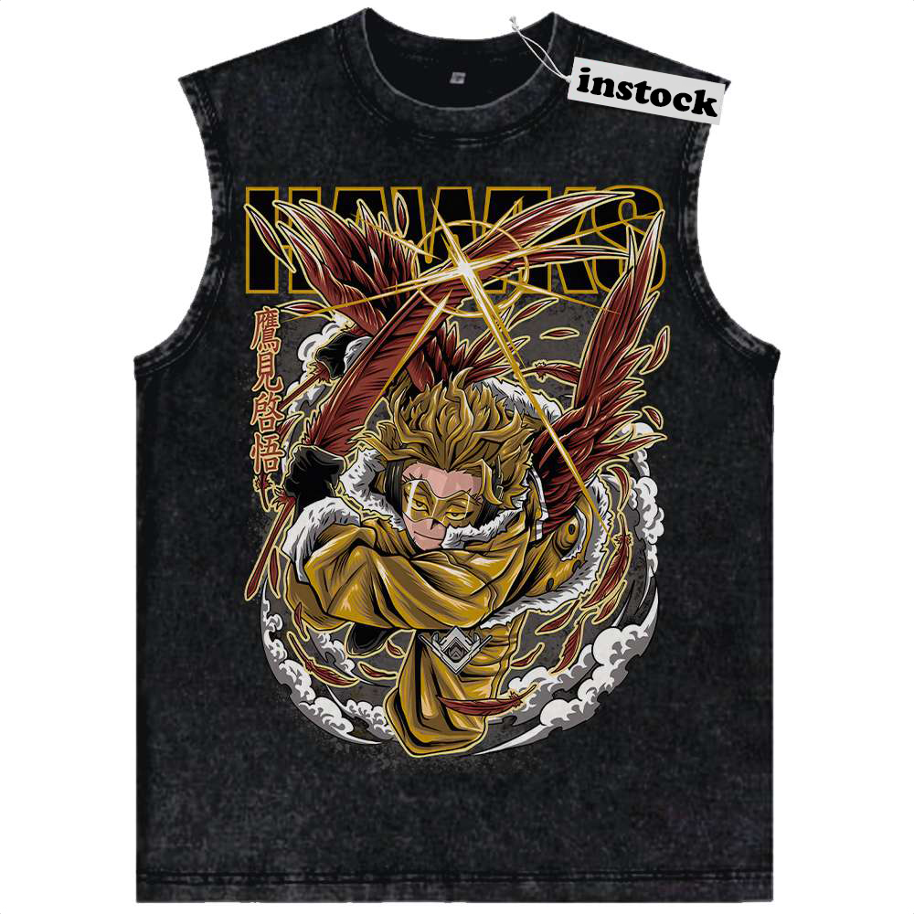 Hawks Tank Top, Keigo Takami Tank Top, MHA Tank Top, Anime Tank Top, Vintage Tank Top