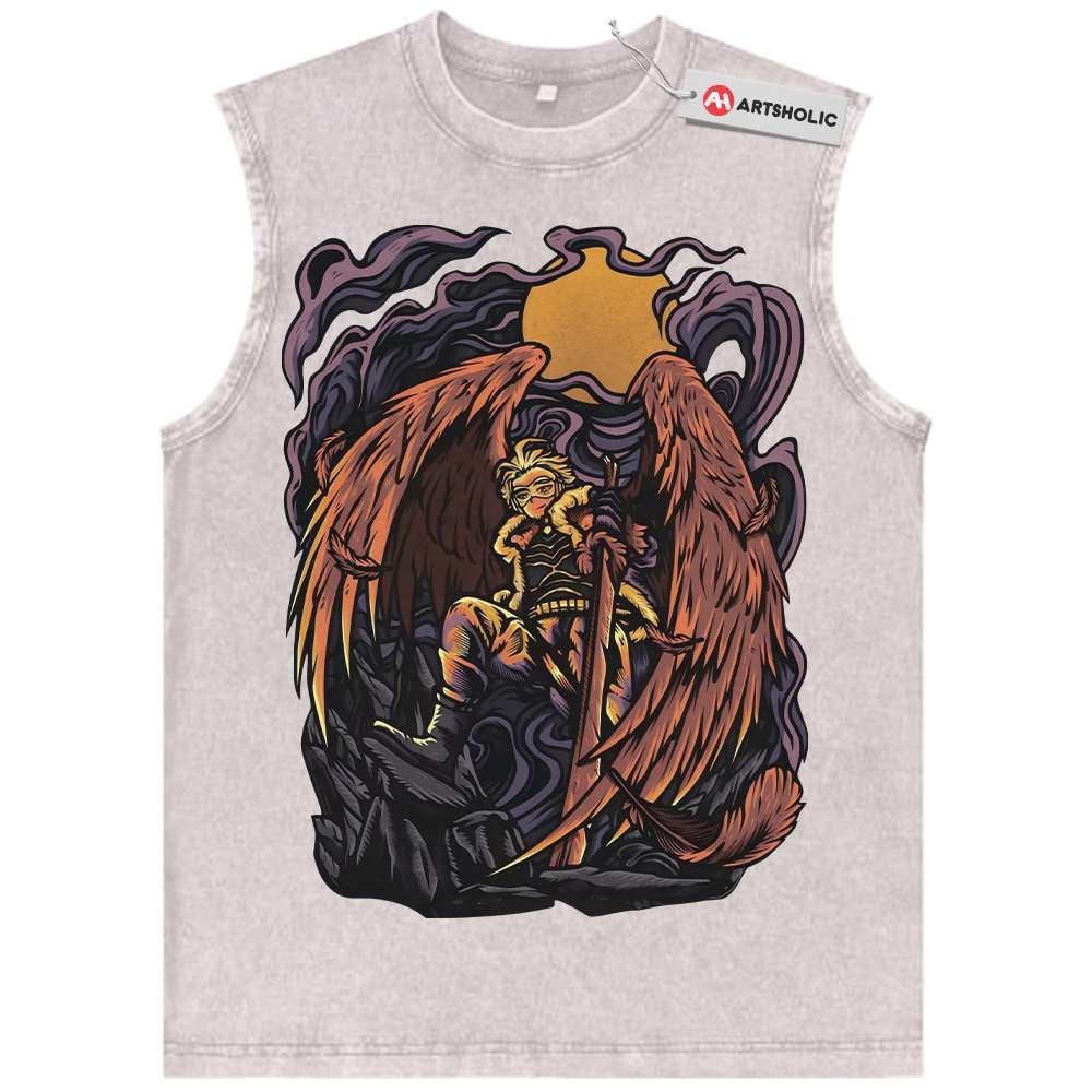 Alternative view of Hawks Tank Top, Keigo Takami Tank Top, MHA Tank Top, Anime Tank Top, Vintage Tank Top