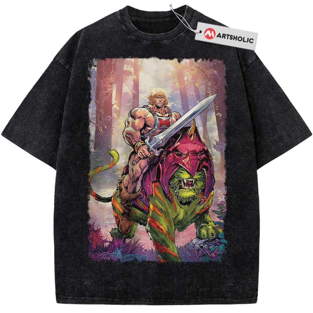 Alternative view of He-Man Shirt, Masters of the Universe Shirt, Animated Shirt, Vintage Tee