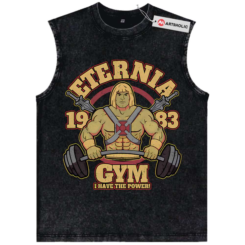 Alternative view of He-Man Tank Top, Masters of the Universe Tank Top, Animated Tank Top, Vintage Tank Top