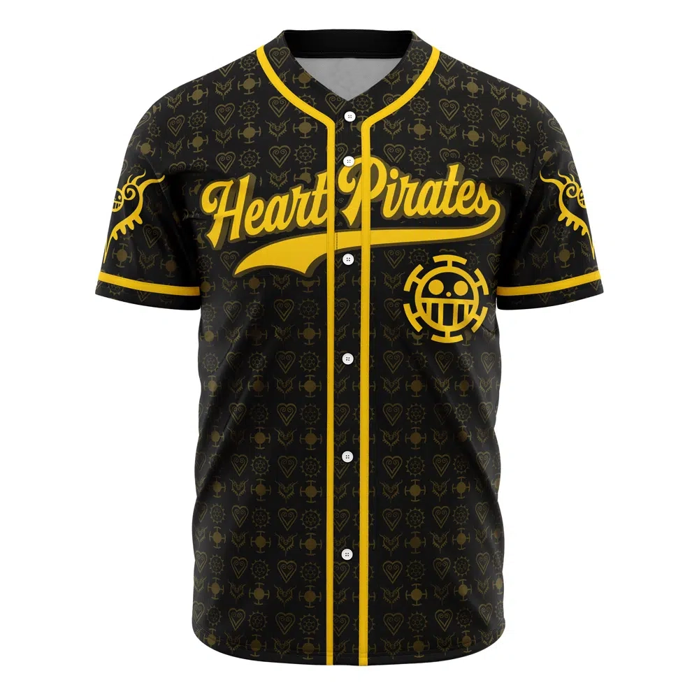 Heart Pirates Law V1 One Piece Custom Baseball Jersey - Otaku Hall