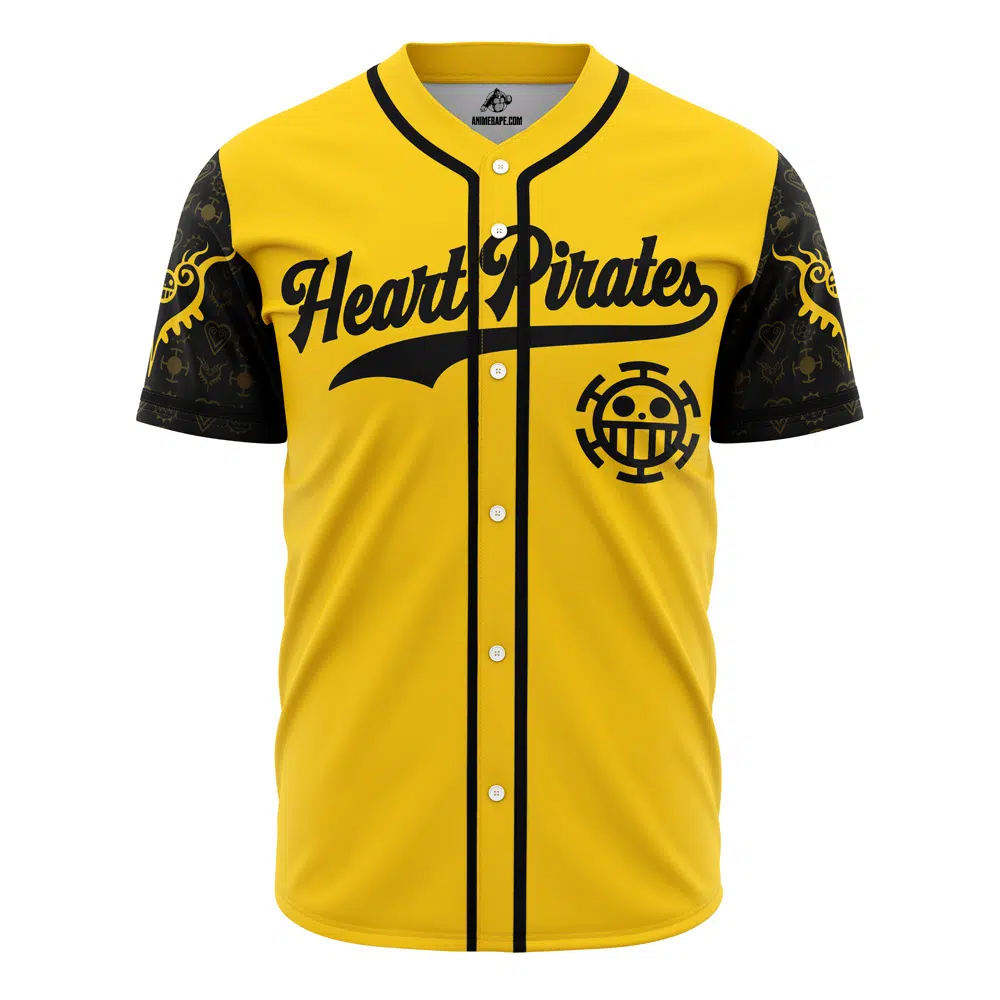 Heart Pirates Law V2 One Piece Custom Baseball Jersey - Otaku Hall