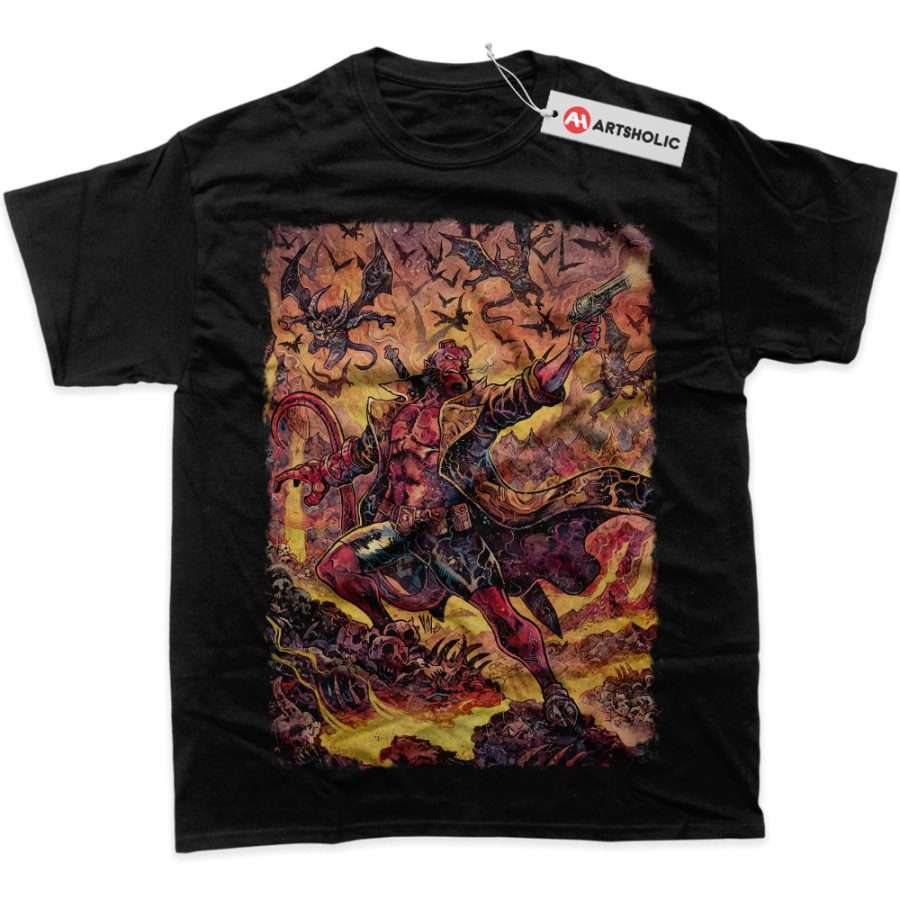 Alternative view of Hellboy Shirt, Movie Shirt, Graphic Tee