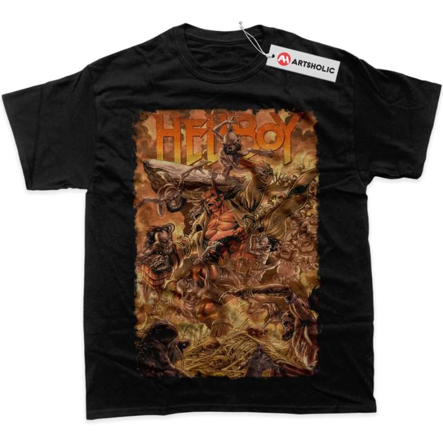 Alternative view of Hellboy Shirt, Movie Shirt, Graphic Tee