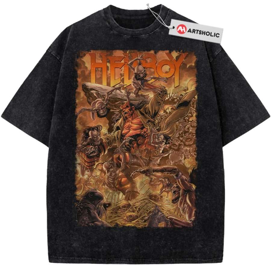 Alternative view of Hellboy Shirt, Movie Shirt, Vintage Tee
