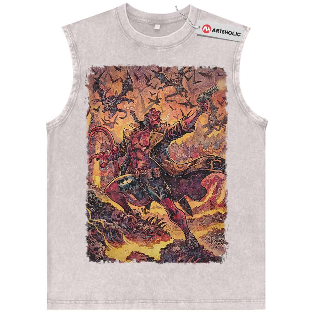 Alternative view of Hellboy Tank Top, Movie Tank Top, Vintage Tank Top