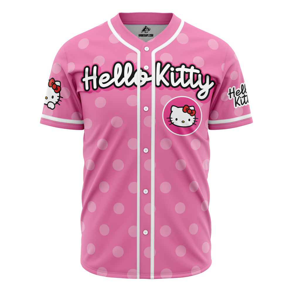 Hello Kitty Sanrio Custom Baseball Jersey - Otaku Hall