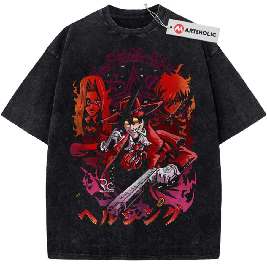Alternative view of Hellsing Shirt, Anime Shirt, Vintage T-Shirt
