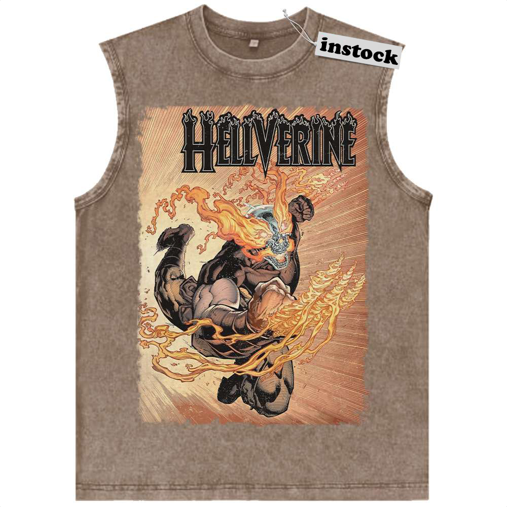 Hellverine Tank Top, Marvel Comics Tank Top, Vintage Tank Top