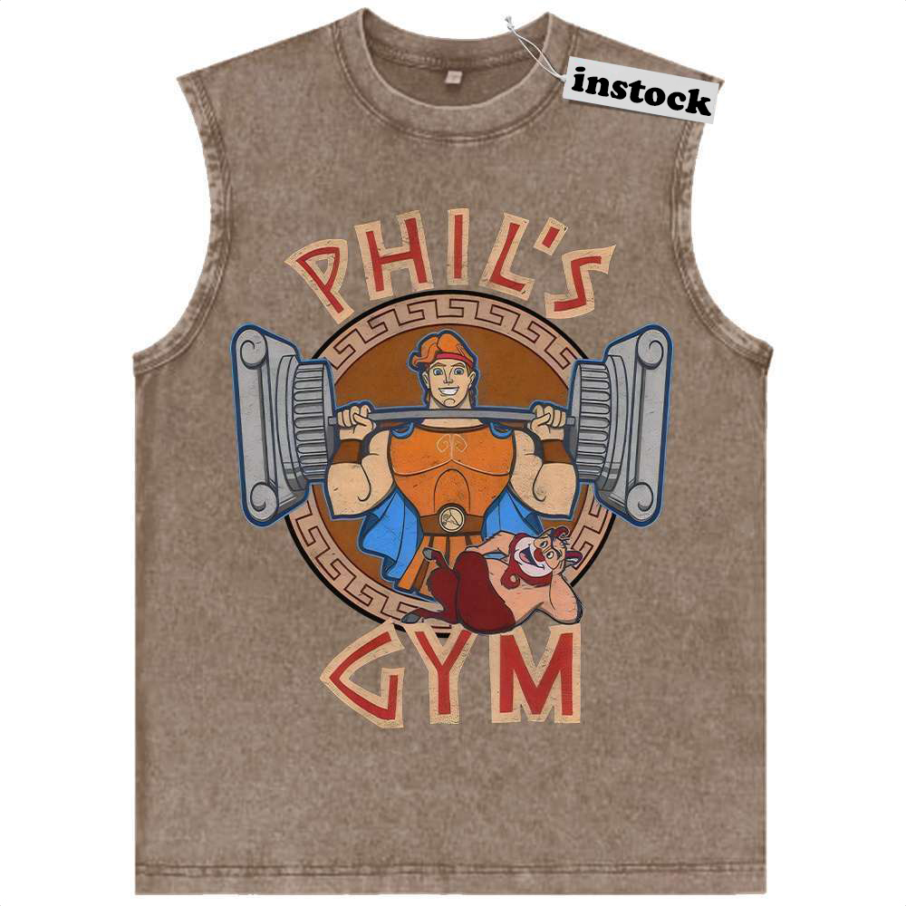 Hercules Tank Top, Gym Tank Top, Animated Tank Top, Vintage Tank Top