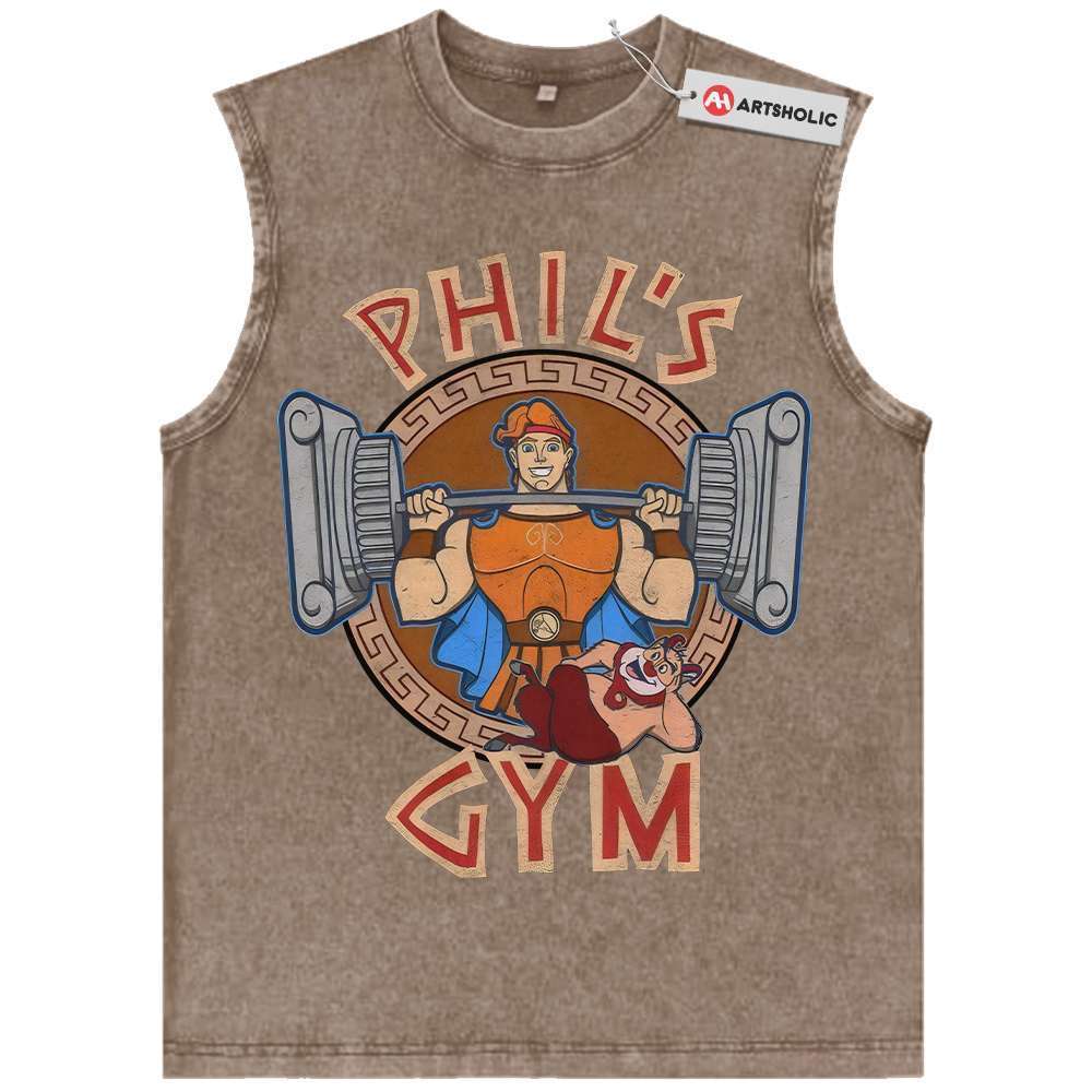 Hercules Tank Top, Gym Tank Top, Animated Tank Top, Vintage Tank Top
