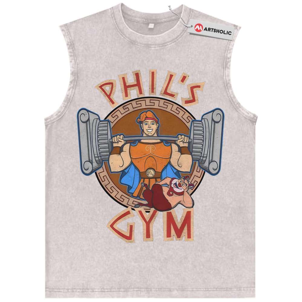 Alternative view of Hercules Tank Top, Gym Tank Top, Animated Tank Top, Vintage Tank Top