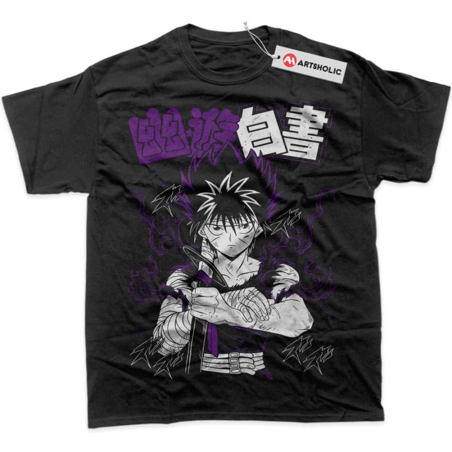 Alternative view of Hiei Shirt, YuYu Hakusho Shirt, Anime Shirt, Graphic Tee