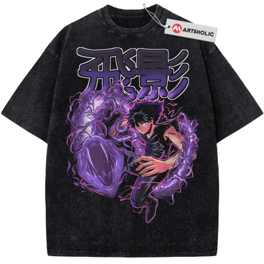 Alternative view of Hiei Shirt, YuYu Hakusho Shirt, Anime Shirt, Vintage T-Shirt