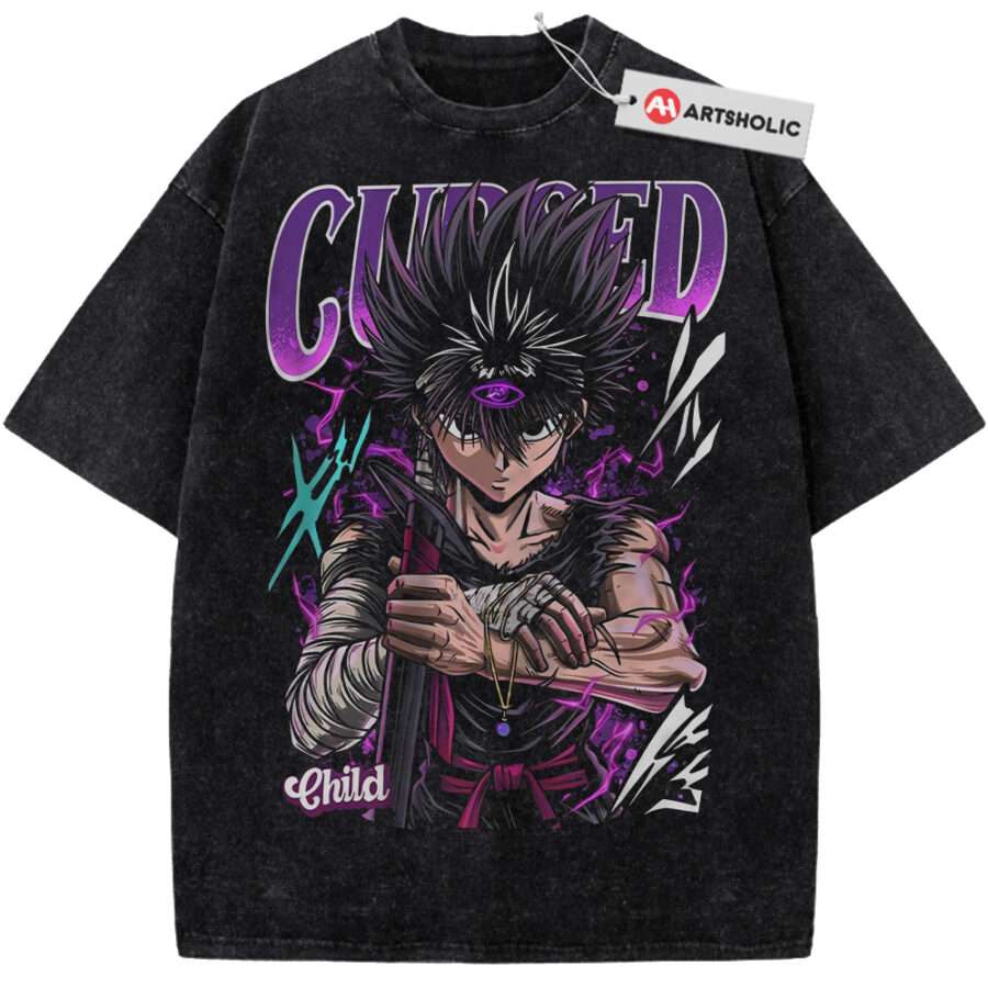 Alternative view of Hiei Shirt, YuYu Hakusho Shirt, Anime Shirt, Vintage Tee