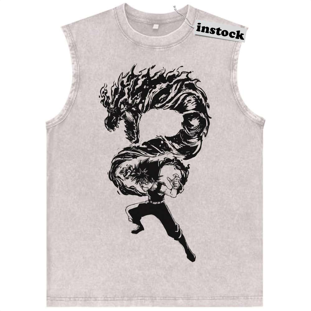 Hiei Tank Top, YuYu Hakusho Tank Top, Anime Tank Top, Vintage Tank Top