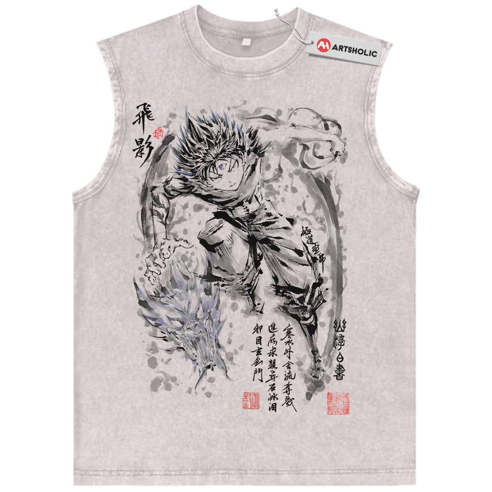 Hiei Tank Top, YuYu Hakusho Tank Top, Anime Tank Top, Vintage Tank Top