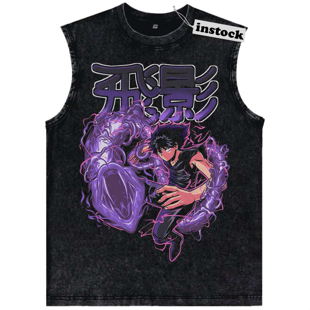 Hiei Tank Top, YuYu Hakusho Tank Top, Anime Tank Top, Vintage Tank Top