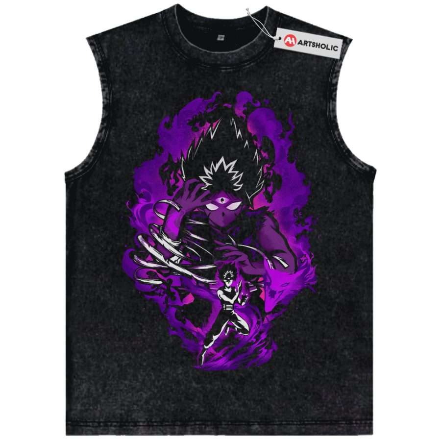 Alternative view of Hiei Tank Top, YuYu Hakusho Tank Top, Anime Tank Top, Vintage Tank Top