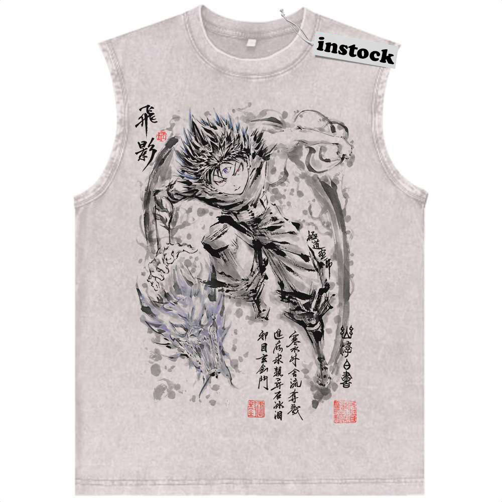 Hiei Tank Top, YuYu Hakusho Tank Top, Anime Tank Top, Vintage Tank Top