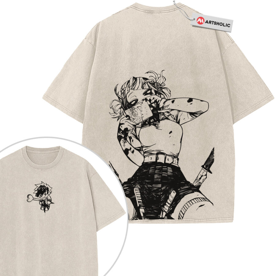 Alternative view of Himiko Toga Shirt, MHA Shirt, Anime Shirt, Vintage Tee 2-Sided