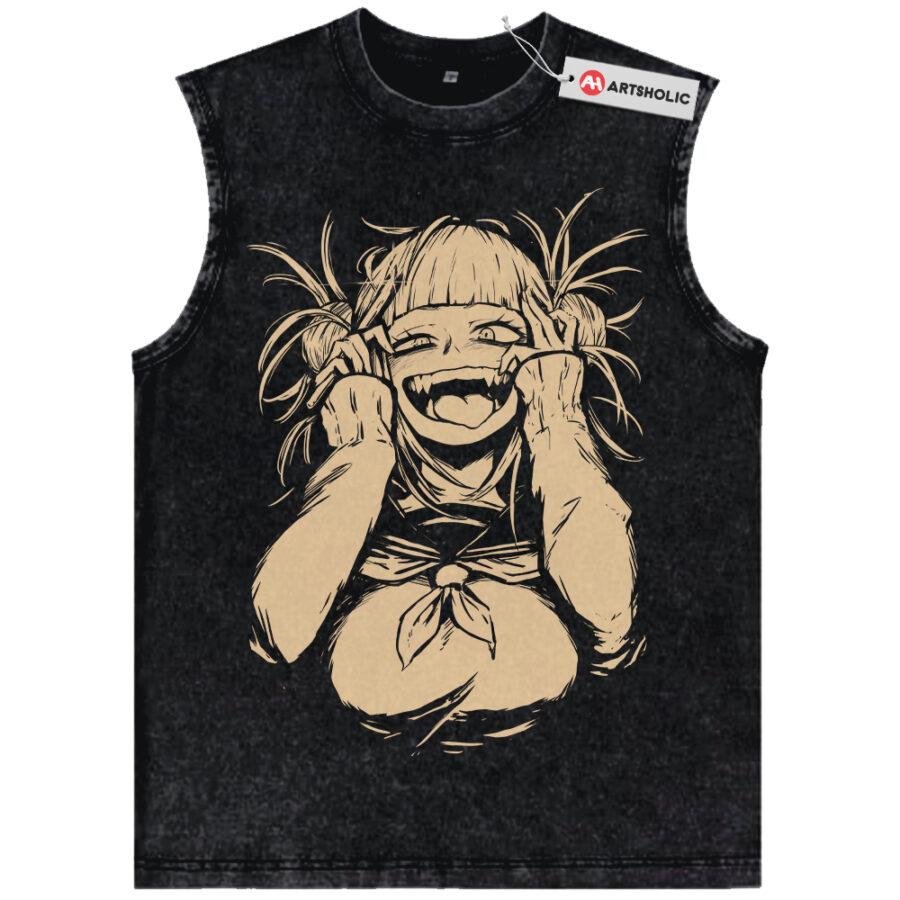 Alternative view of Himiko Toga Tank Top, MHA Tank Top, Anime Tank Top, Vintage Tank Top