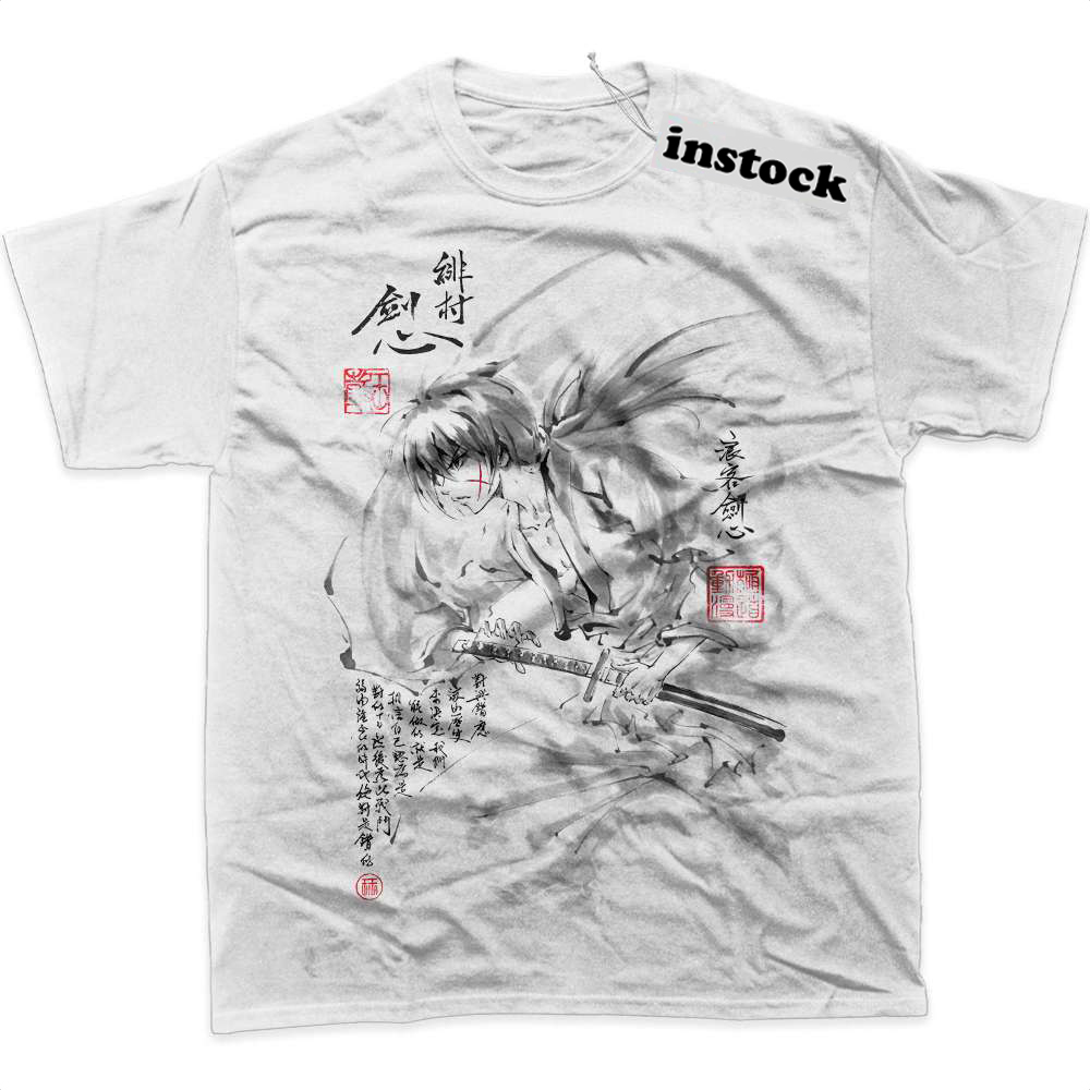 Himura Kenshin Shirt, Rurouni Kenshin Shirt, Anime Shirt, Graphic T-Shirt