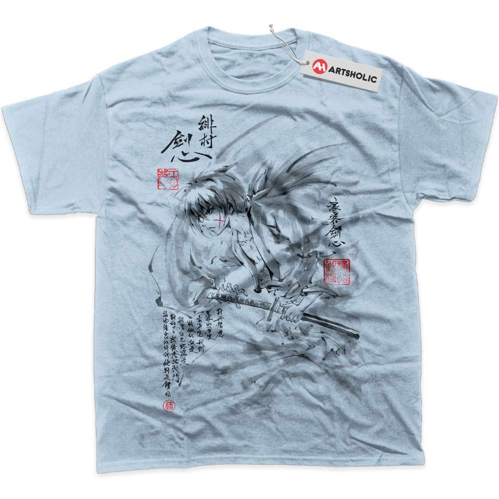 Alternative view of Himura Kenshin Shirt, Rurouni Kenshin Shirt, Anime Shirt, Graphic T-Shirt