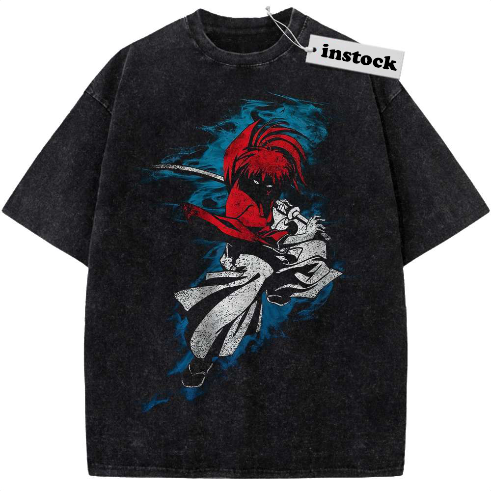 Himura Kenshin Shirt, Rurouni Kenshin Shirt, Anime Shirt, Vintage T-Shirt