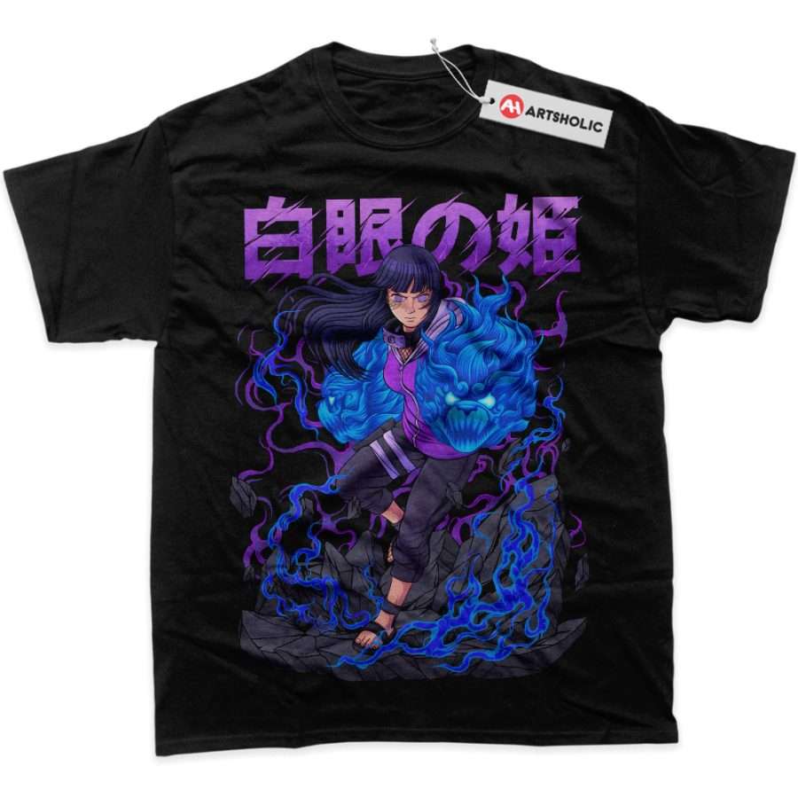 Alternative view of Hinata Hyuga Shirt, Naruto Shirt, Anime Shirt, Graphic T-Shirt