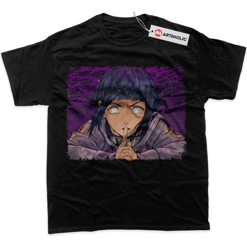 Alternative view of Hinata Hyuga Shirt, Naruto Shirt, Anime Shirt, graphic Tee
