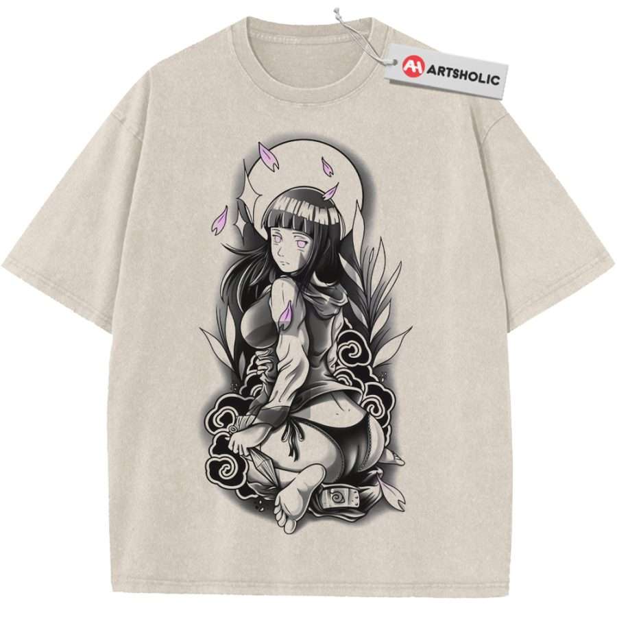 Alternative view of Hinata Hyuga Shirt, Naruto Shirt, Anime Shirt, Vintage Tee