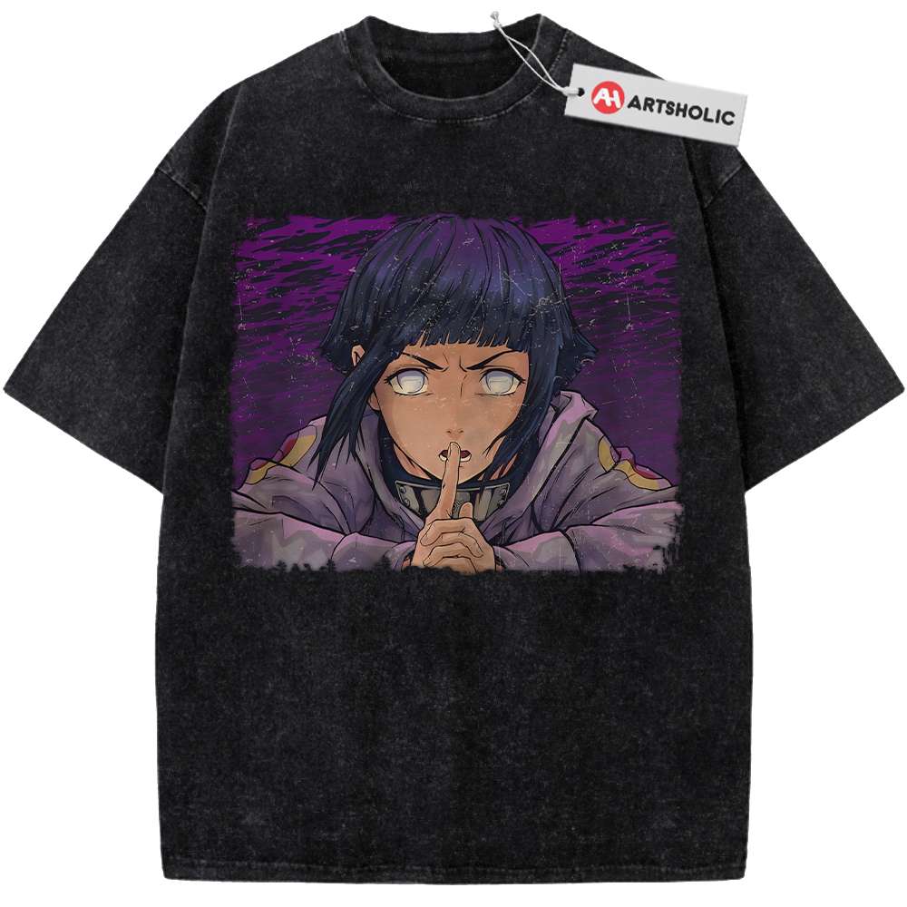 Alternative view of Hinata Hyuga Shirt, Naruto Shirt, Anime Shirt, Vintage Tee