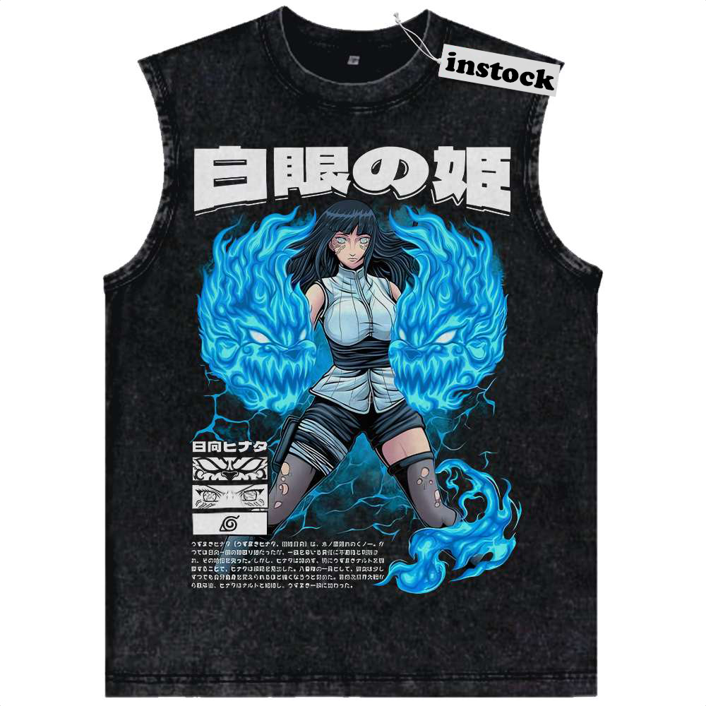 Hinata Hyuga Tank Top, Naruto Tank Top, Anime Tank Top, Vintage Tank Top