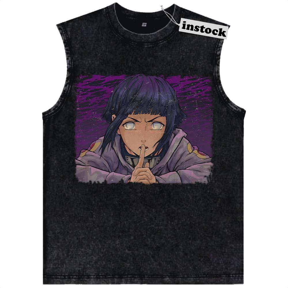 Hinata Hyuga Tank Top, Naruto Tank Top, Anime Tank Top, Vintage Tank Top