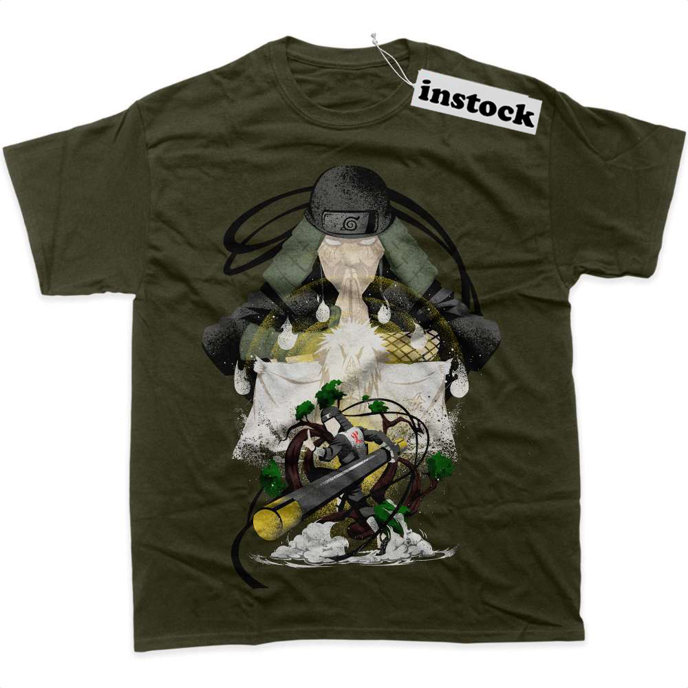 Hiruzen Sarutobi Shirt, Naruto Shirt, Anime Shirt, graphic Tee