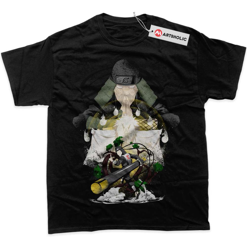 Alternative view of Hiruzen Sarutobi Shirt, Naruto Shirt, Anime Shirt, graphic Tee