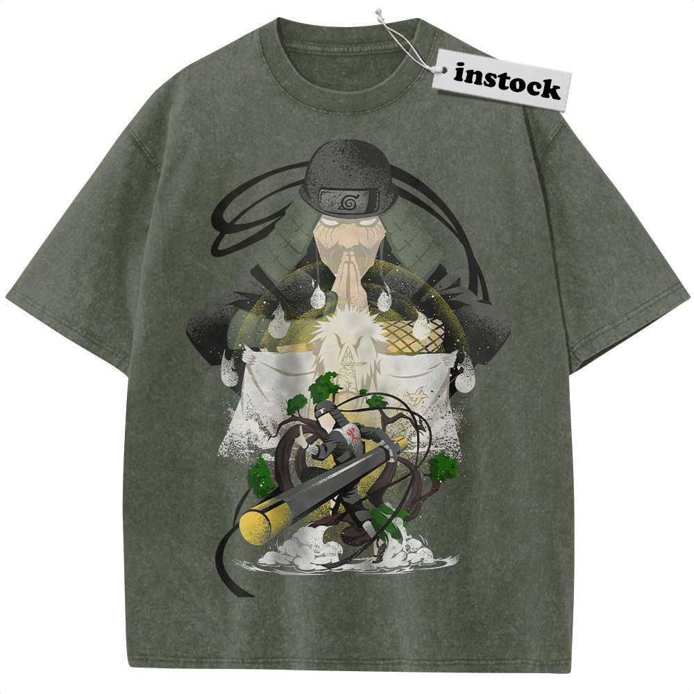 Hiruzen Sarutobi Shirt, Naruto Shirt, Anime Shirt, Vintage Tee