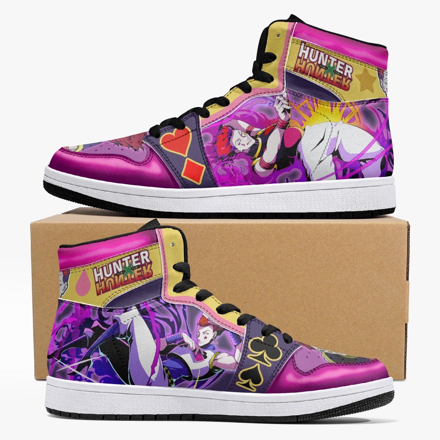 Hisoka Bungee Gum Hunter X Hunter Custom Sneaker Mid 1 Basketball Shoes - Otaku Hall