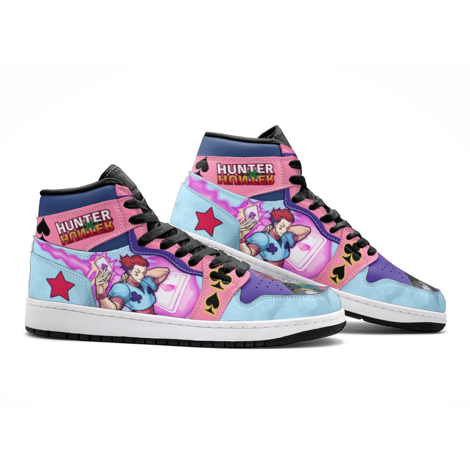 Hisoka Hunter V2 Custom Sneaker Mid 1 Basketball Shoes - Otaku Hall