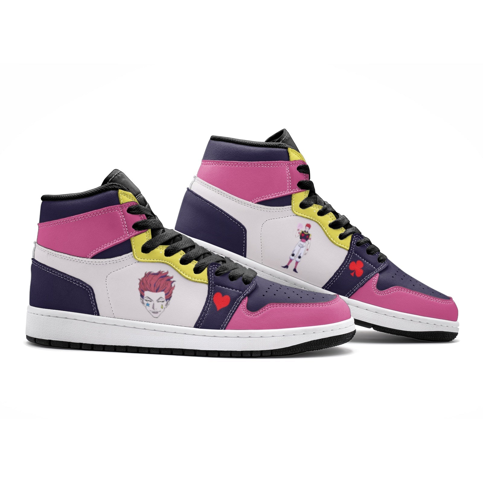 Hisoka Morow Hunter x Hunter Custom Sneaker Mid 1 Basketball Shoes - Otaku Hall