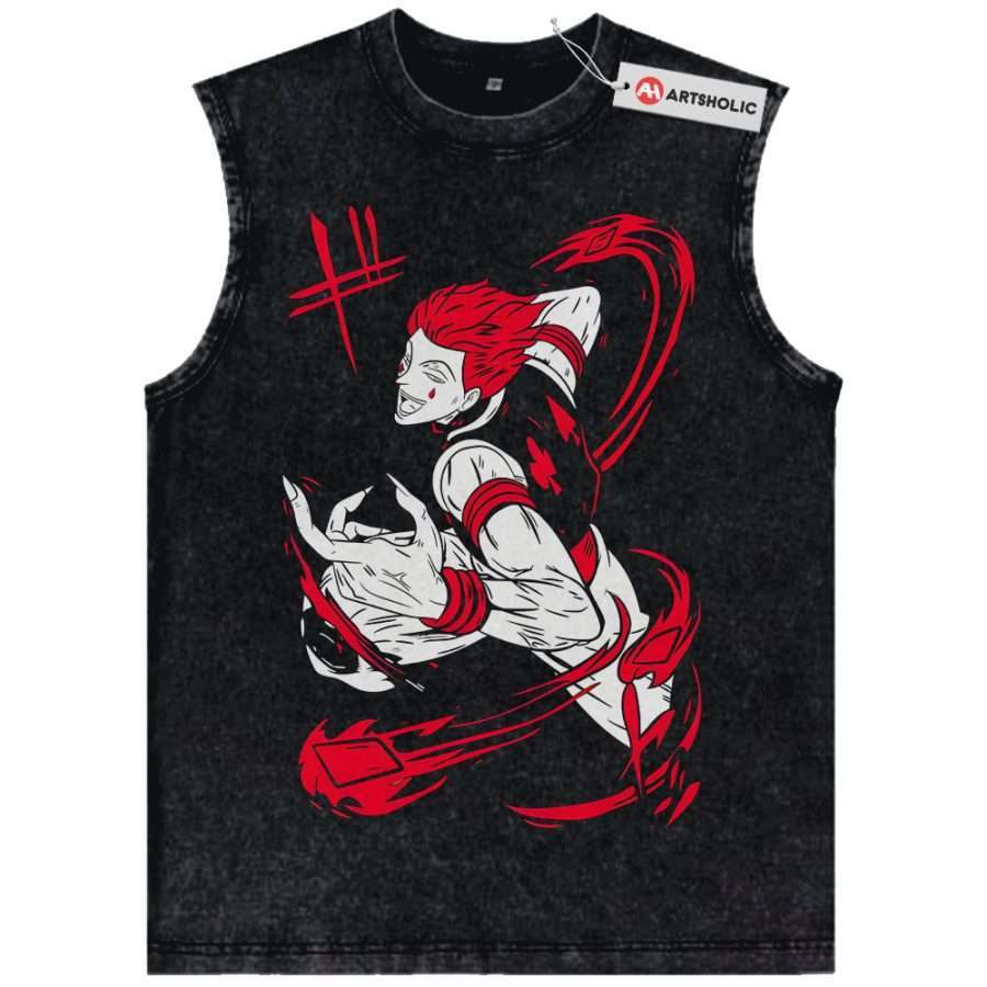 Alternative view of Hisoka Morow Tank Top, Hunter x Hunter Tank Top, HxH Tank Top, Anime Tank Top, Vintage Tank Top